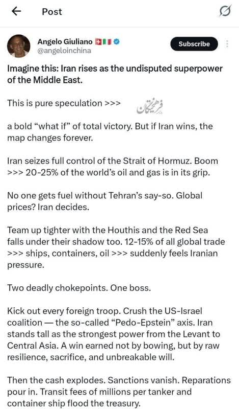 Imagine this: Iran rises as the undisputed superpower of the Middle East. 8 iran