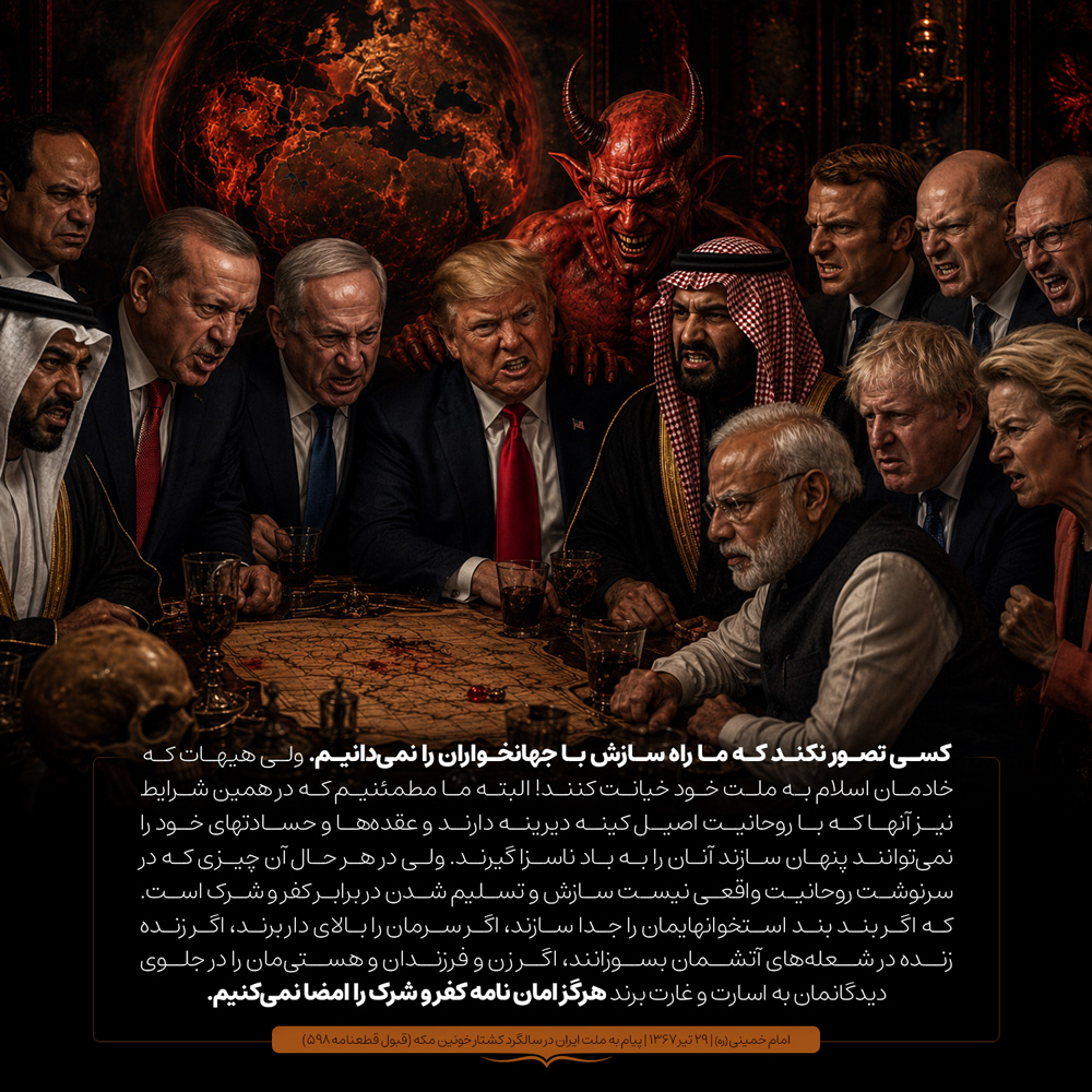 امام خمینی مذاکره توافق آتش بس آمریکا