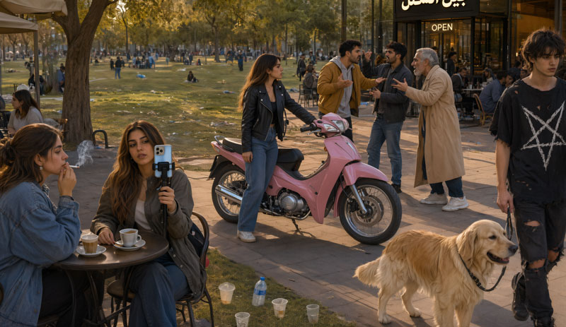 جامعه متوسط شهری اینستاگرام سلبریتی بیسوادی و بلاگر و اینترنشنال و منوتو و سگ گرداین و موتور سورای دختران