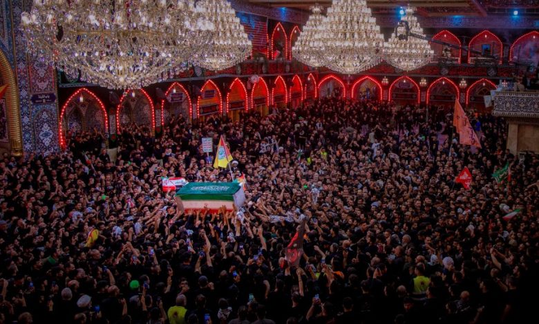 تشییع رهبر انقلاب در کربلا